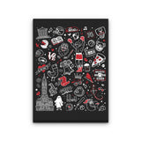 Upsides Doodles - Canvas Print