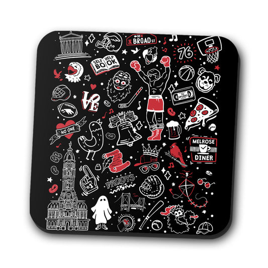 Upsides Doodles - Coasters