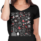 Upsides Doodles - Women's V-Neck