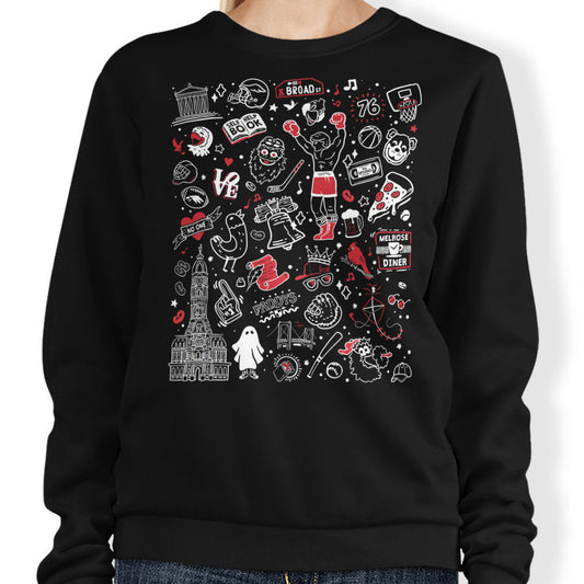 Upsides Doodles - Sweatshirt