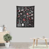 Upsides Doodles - Wall Tapestry