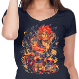 Us Against Me - Women's V-Neck