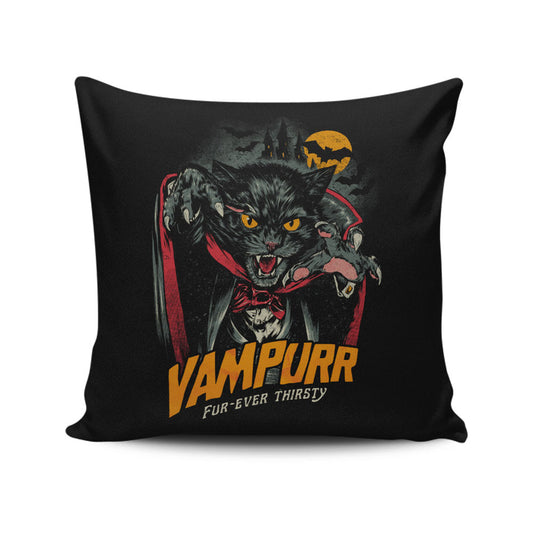 Vampurr - Throw Pillow