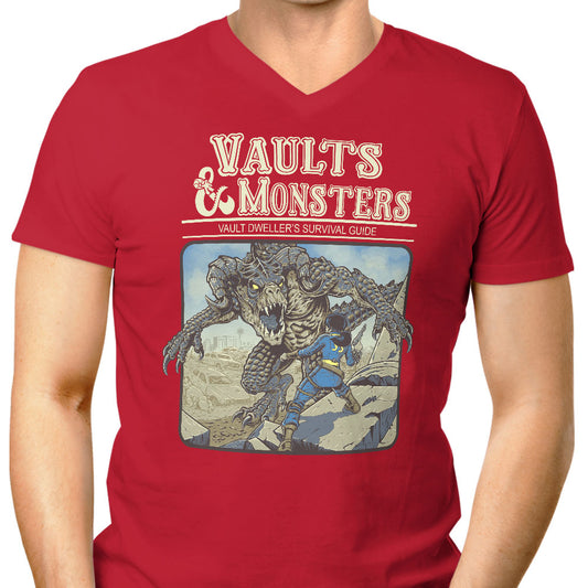 Vault and Monsters - Men's V-Neck