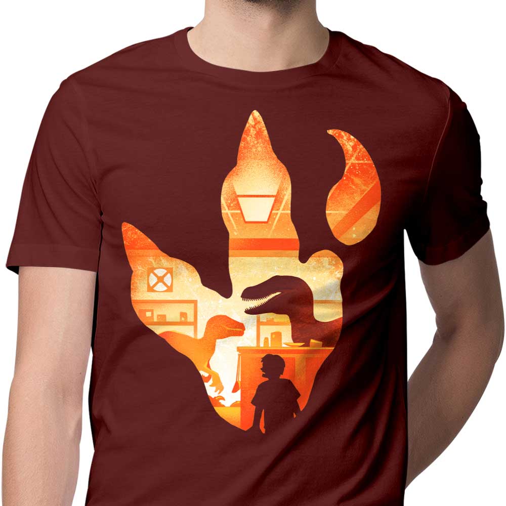 Velociraptor Footprint - Men's Apparel