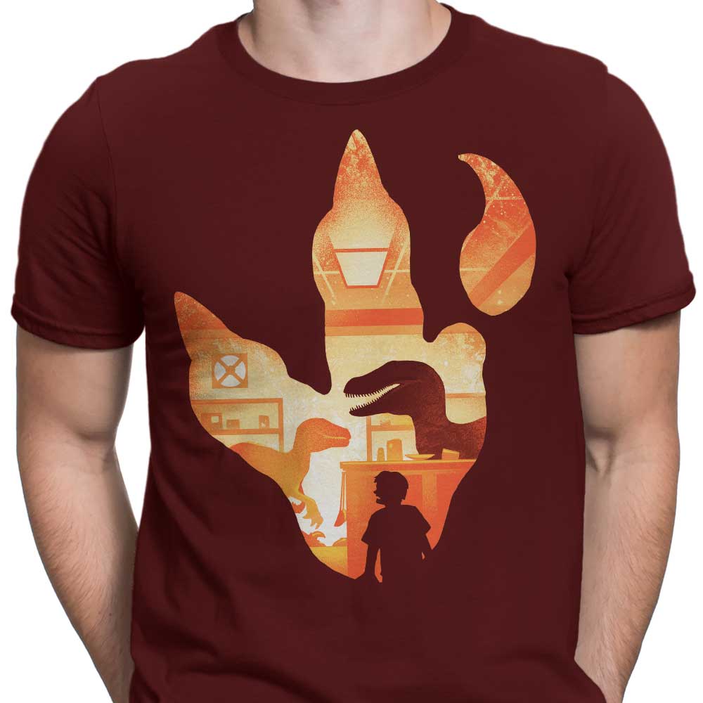 Velociraptor Footprint - Men's Apparel