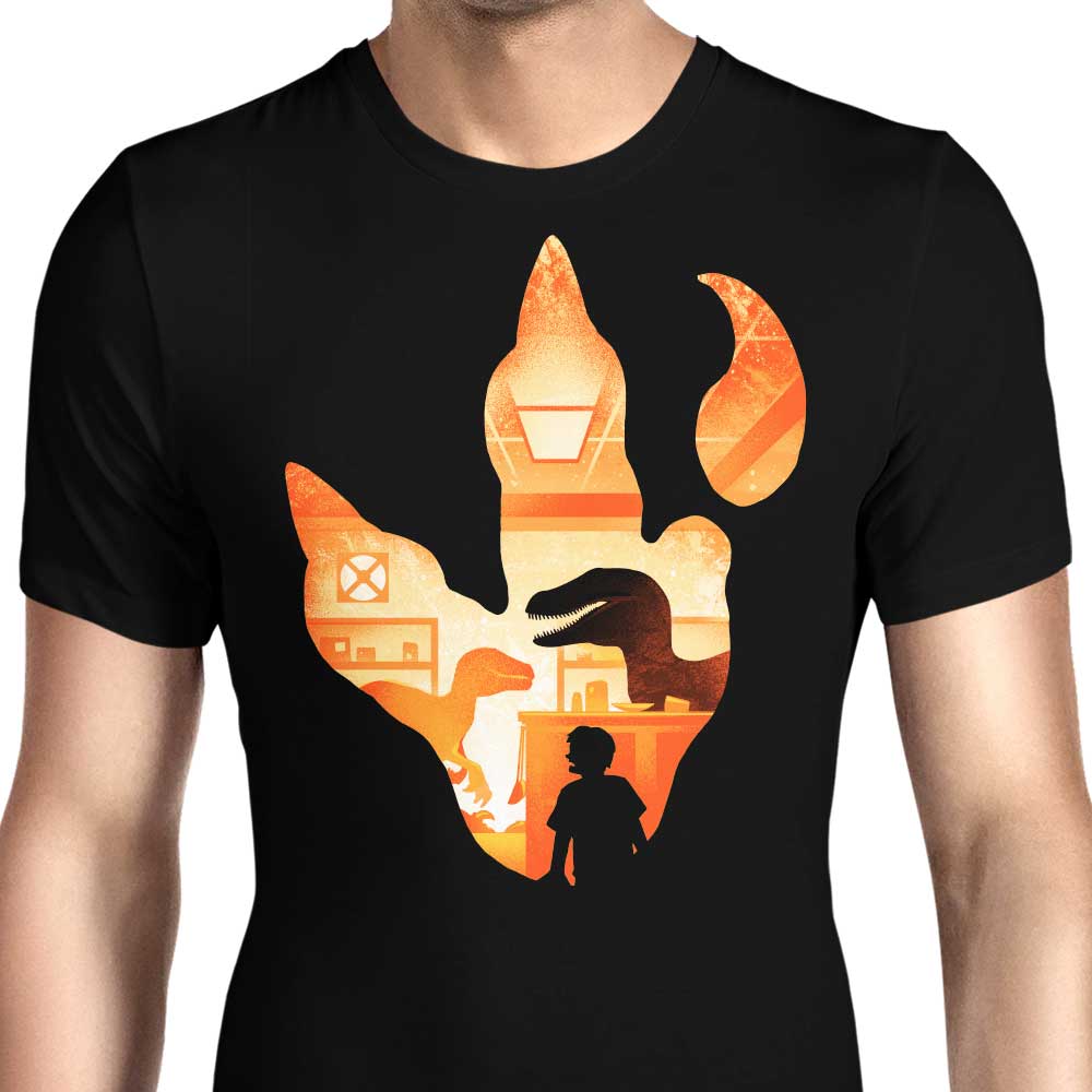 Velociraptor Footprint - Men's Apparel