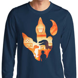 Velociraptor Footprint - Long Sleeve T-Shirt