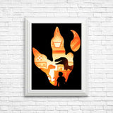 Velociraptor Footprint - Posters & Prints