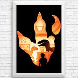 Velociraptor Footprint - Posters & Prints