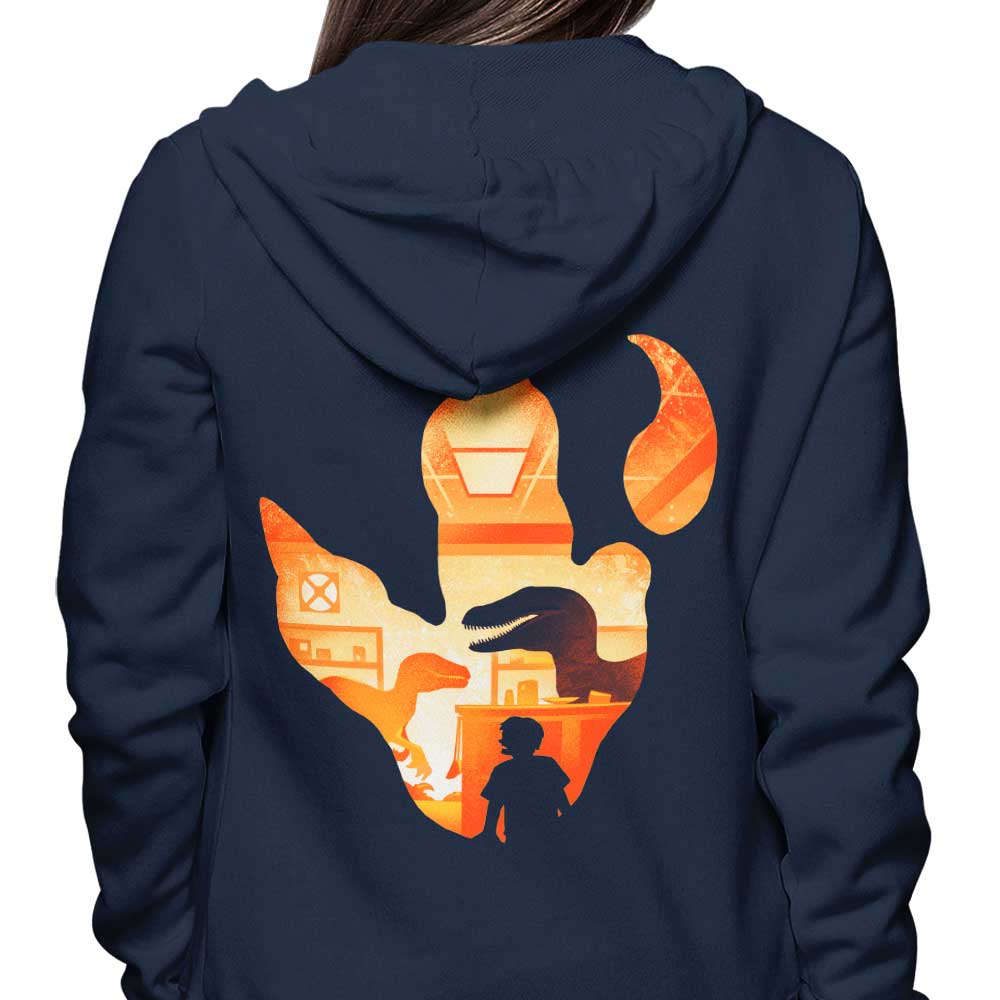 Velociraptor Footprint - Hoodie
