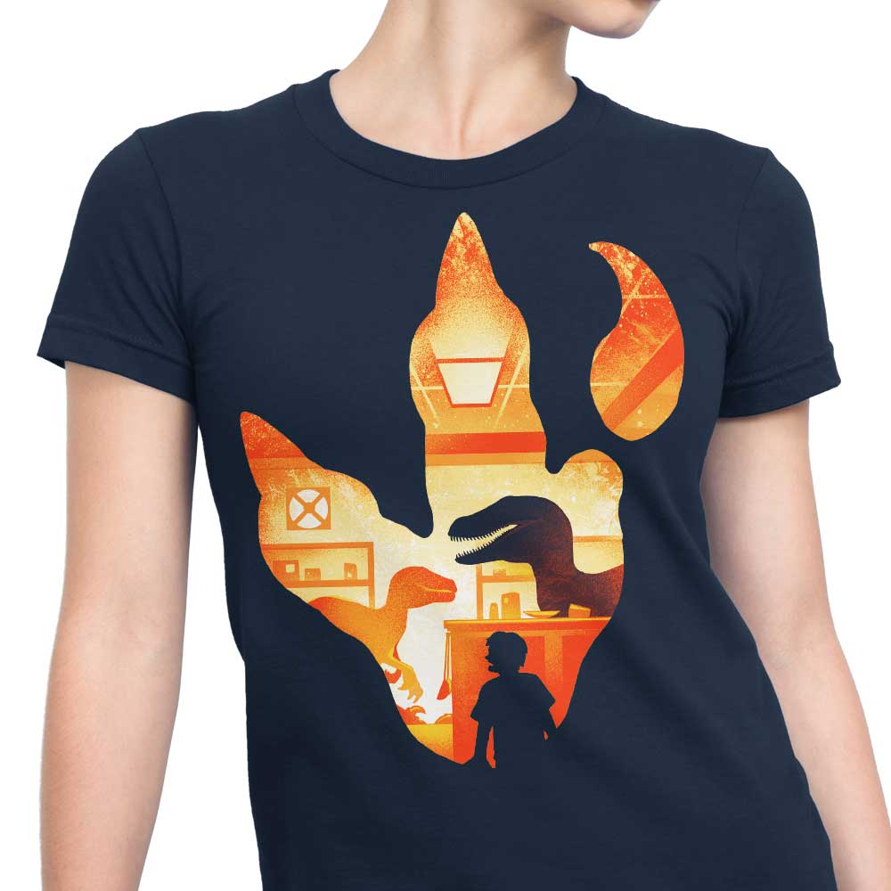 Velociraptor Footprint - Women's Apparel