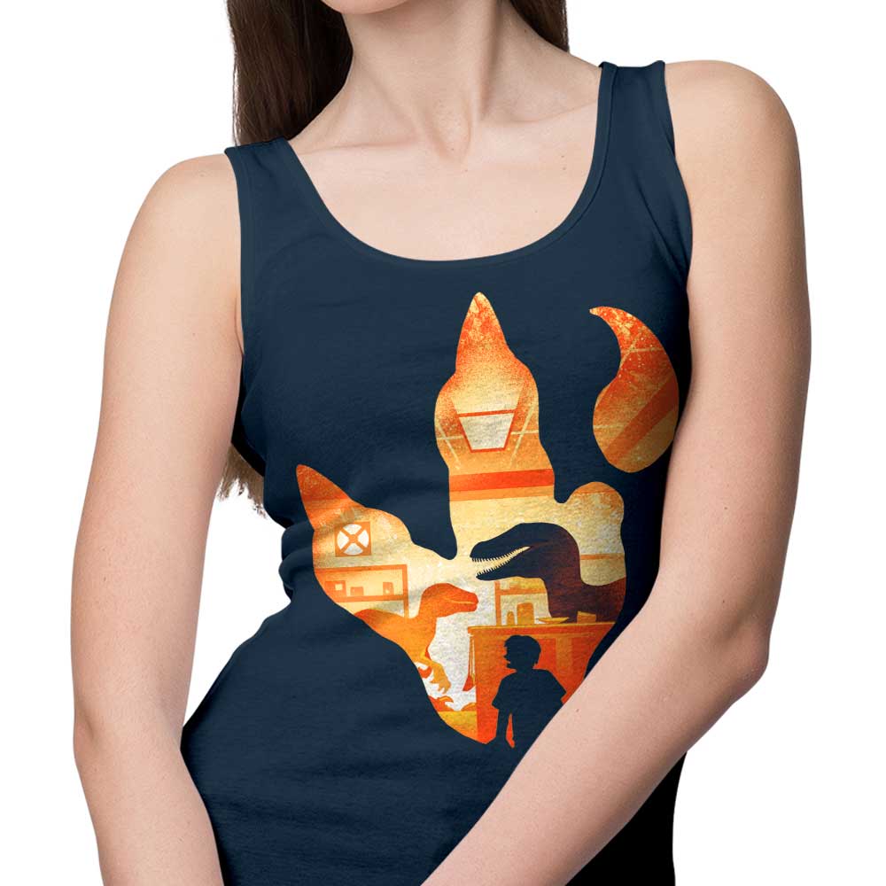 Velociraptor Footprint - Tank Top