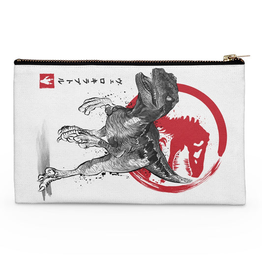 Velociraptor Sumi-e - Accessory Pouch