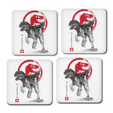 Velociraptor Sumi-e - Coasters