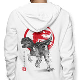 Velociraptor Sumi-e - Hoodie