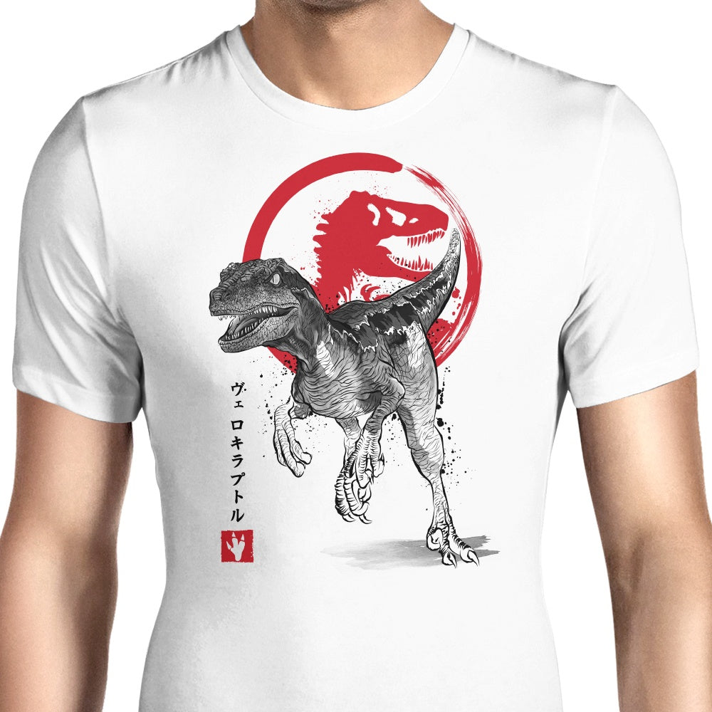 Velociraptor Sumi-e - Men's Apparel