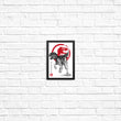 Velociraptor Sumi-e - Posters & Prints