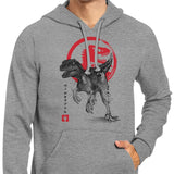 Velociraptor Sumi-e - Hoodie