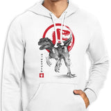 Velociraptor Sumi-e - Hoodie