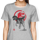 Velociraptor Sumi-e - Women's Apparel