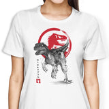 Velociraptor Sumi-e - Women's Apparel