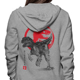 Velociraptor Sumi-e - Hoodie
