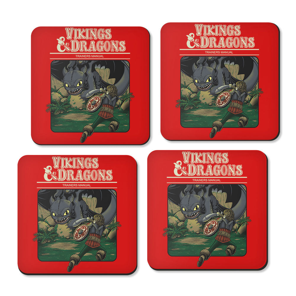 Vikings and Dragons - Coasters