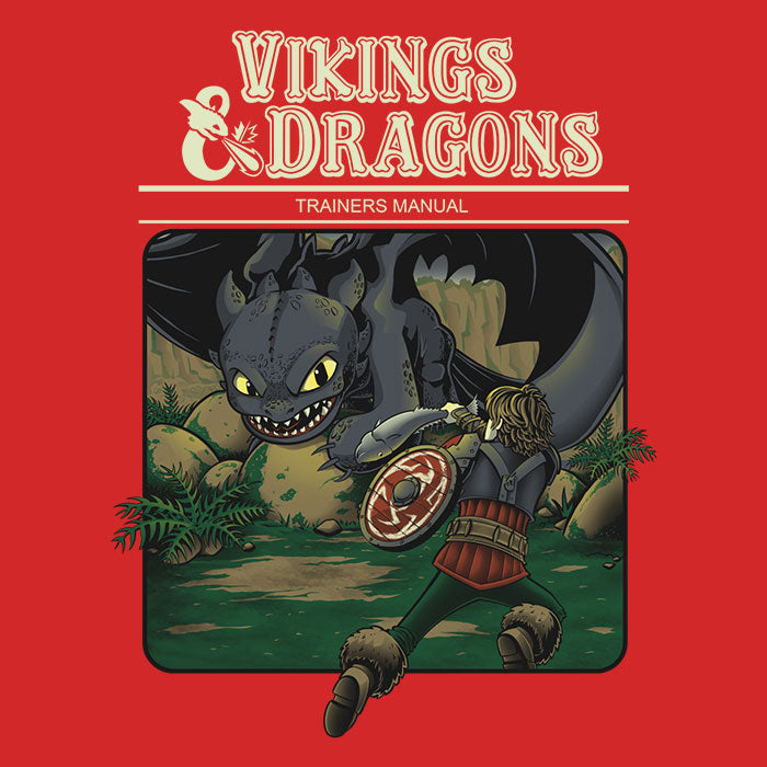 Vikings and Dragons - Men's V-Neck