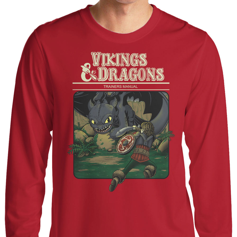 Vikings and Dragons - Long Sleeve T-Shirt