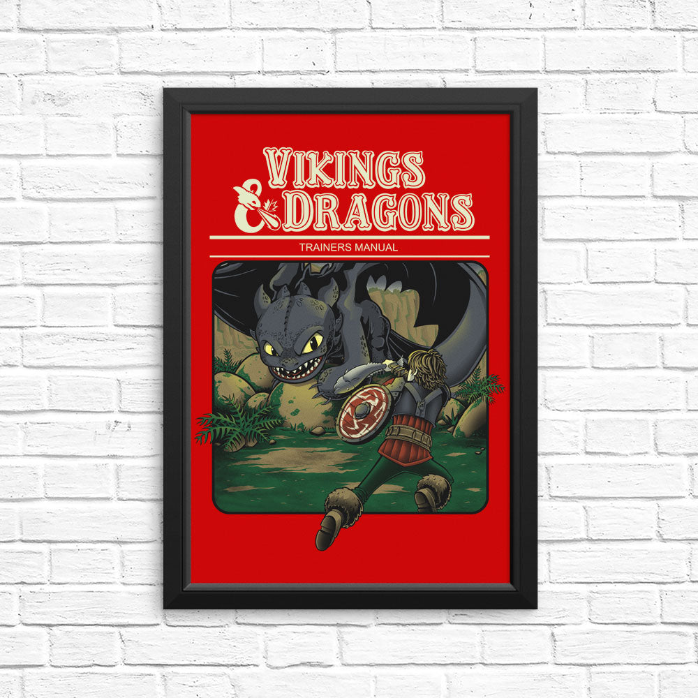 Vikings and Dragons - Posters & Prints
