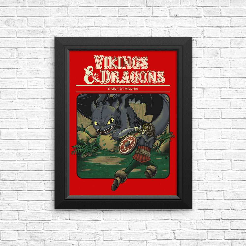 Vikings and Dragons - Posters & Prints