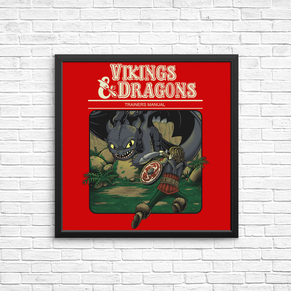 Vikings and Dragons - Posters & Prints