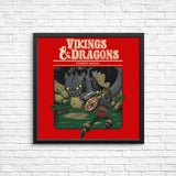 Vikings and Dragons - Posters & Prints