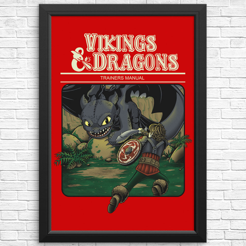 Vikings and Dragons - Posters & Prints