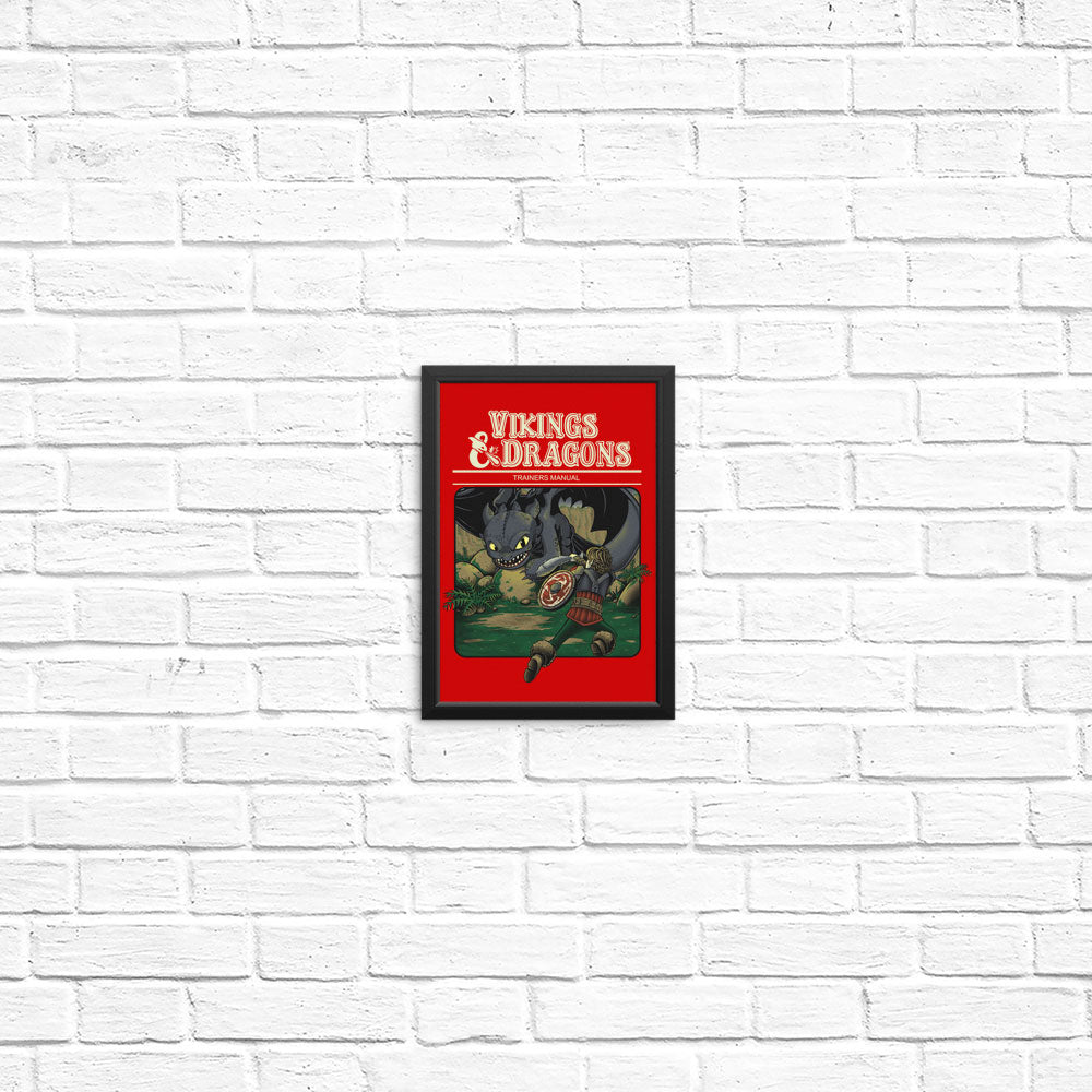 Vikings and Dragons - Posters & Prints