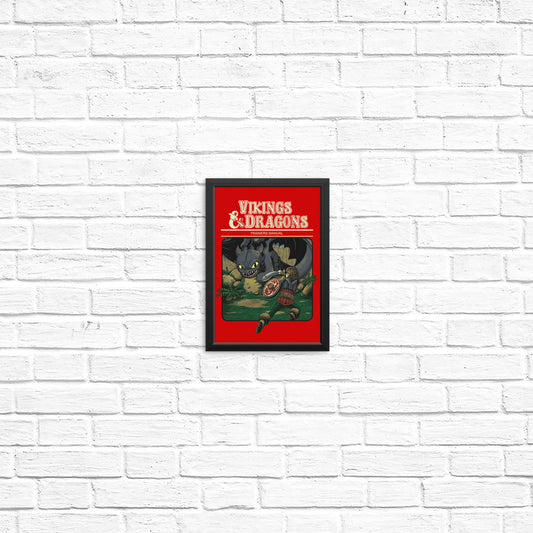 Vikings and Dragons - Posters & Prints