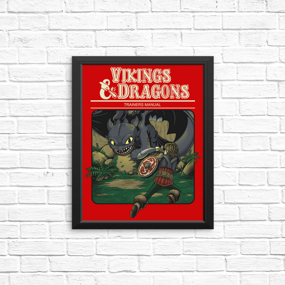 Vikings and Dragons - Posters & Prints