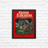 Vikings and Dragons - Posters & Prints
