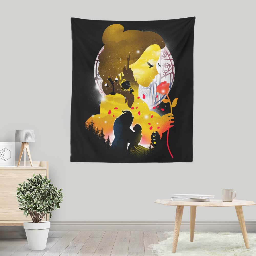 Village Princess Silhouette - Wall Tapestry
