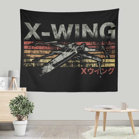 Vintage Fighter - Wall Tapestry