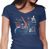 Visit a Space Station - Women's V-Neck