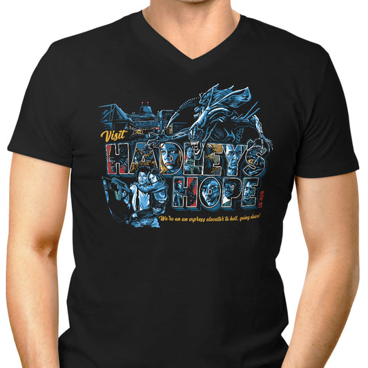 Visit Hadley's Hope - Men's V-Neck
