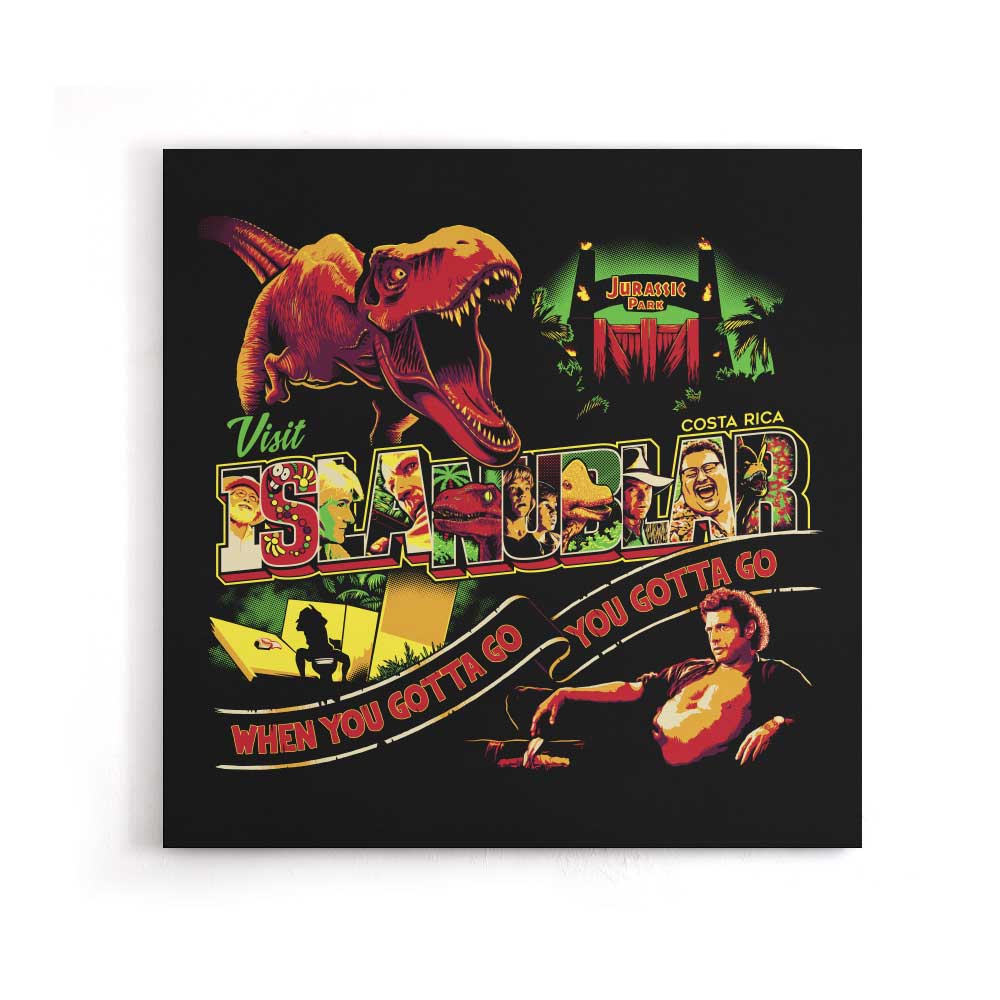 Visit Isla Nublar - Canvas Print