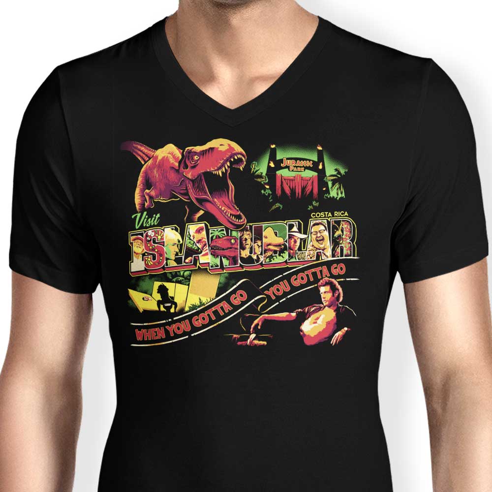 Visit Isla Nublar - Men's V-Neck