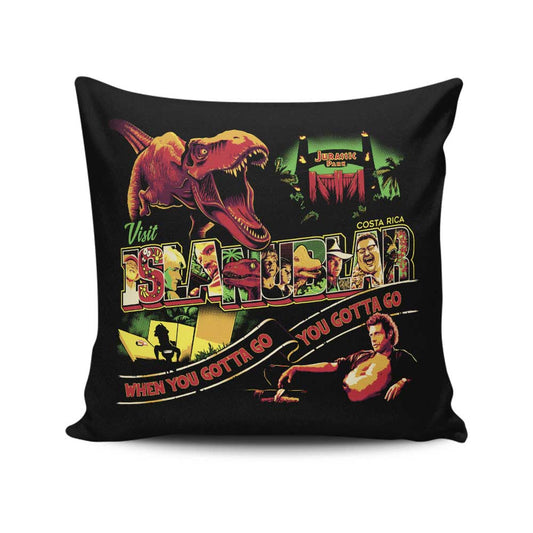 Visit Isla Nublar - Throw Pillow