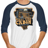 Visit the Cabin - 3/4 Sleeve Raglan T-Shirt