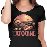 Visit the Twin Suns - Women's V-Neck