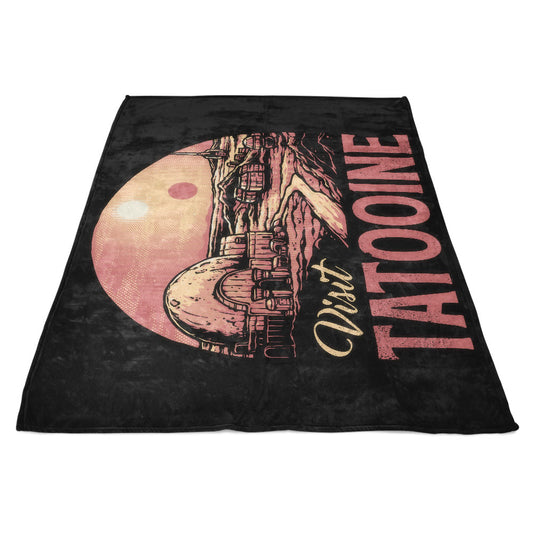 Visit the Twin Suns - Fleece Blanket