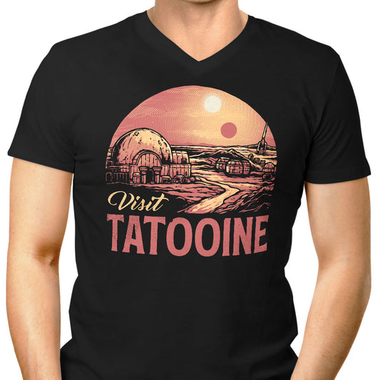 Visit the Twin Suns - Men's V-Neck